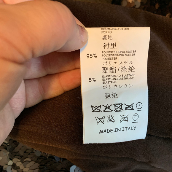 BEATRICE B Striped Sequin Formal Mini Dress 8 - Picture 8 of 8